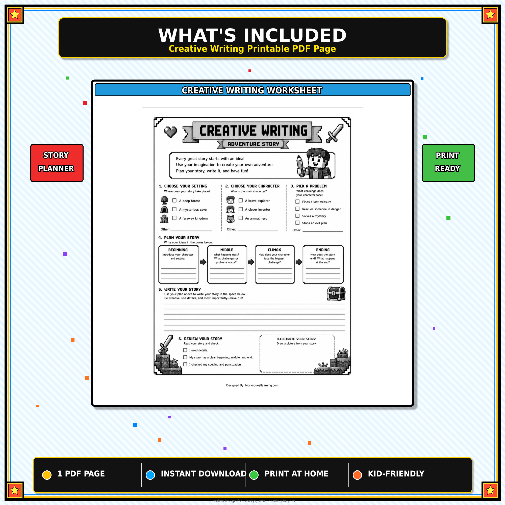 Creative Writing Worksheet