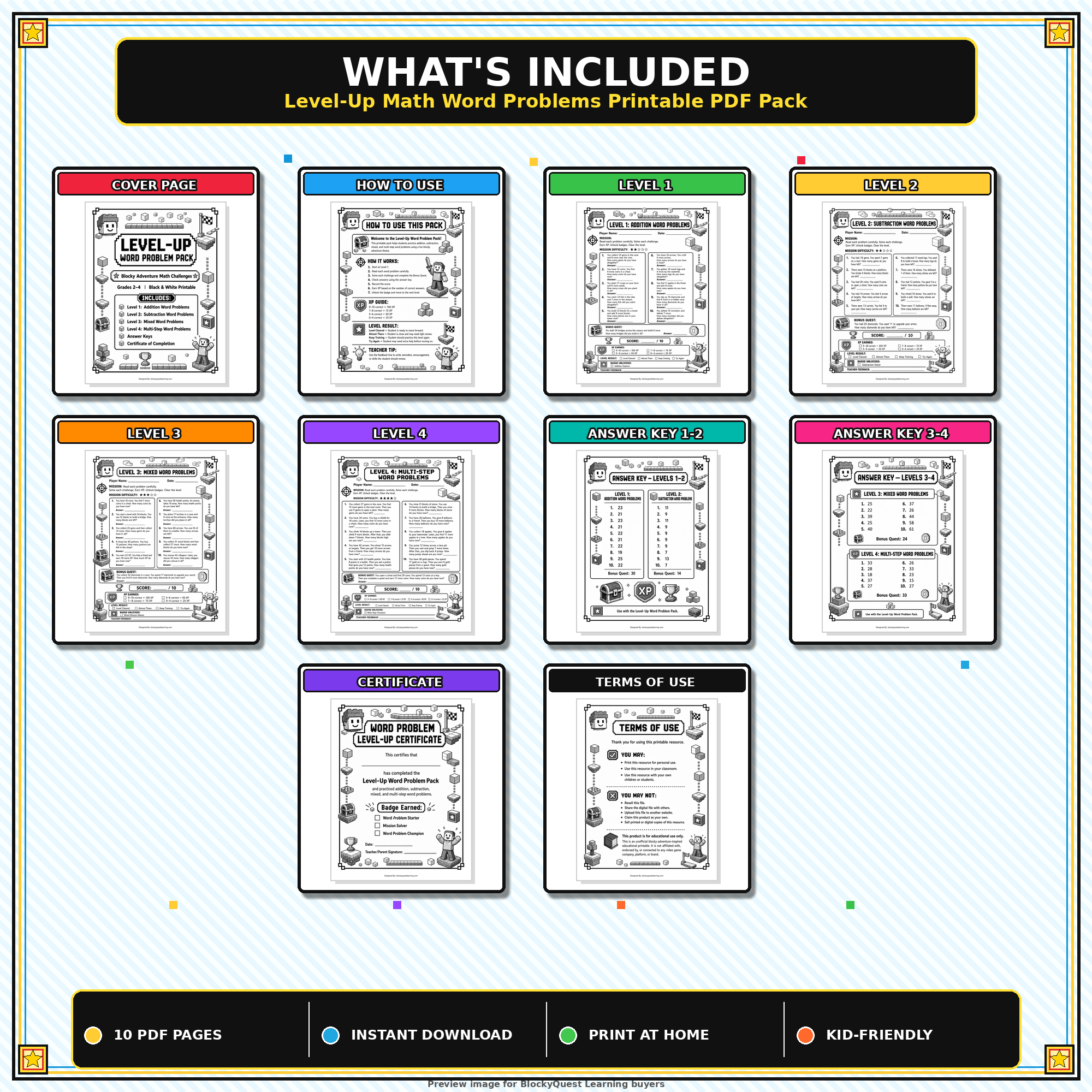 Math Word Problems Pack